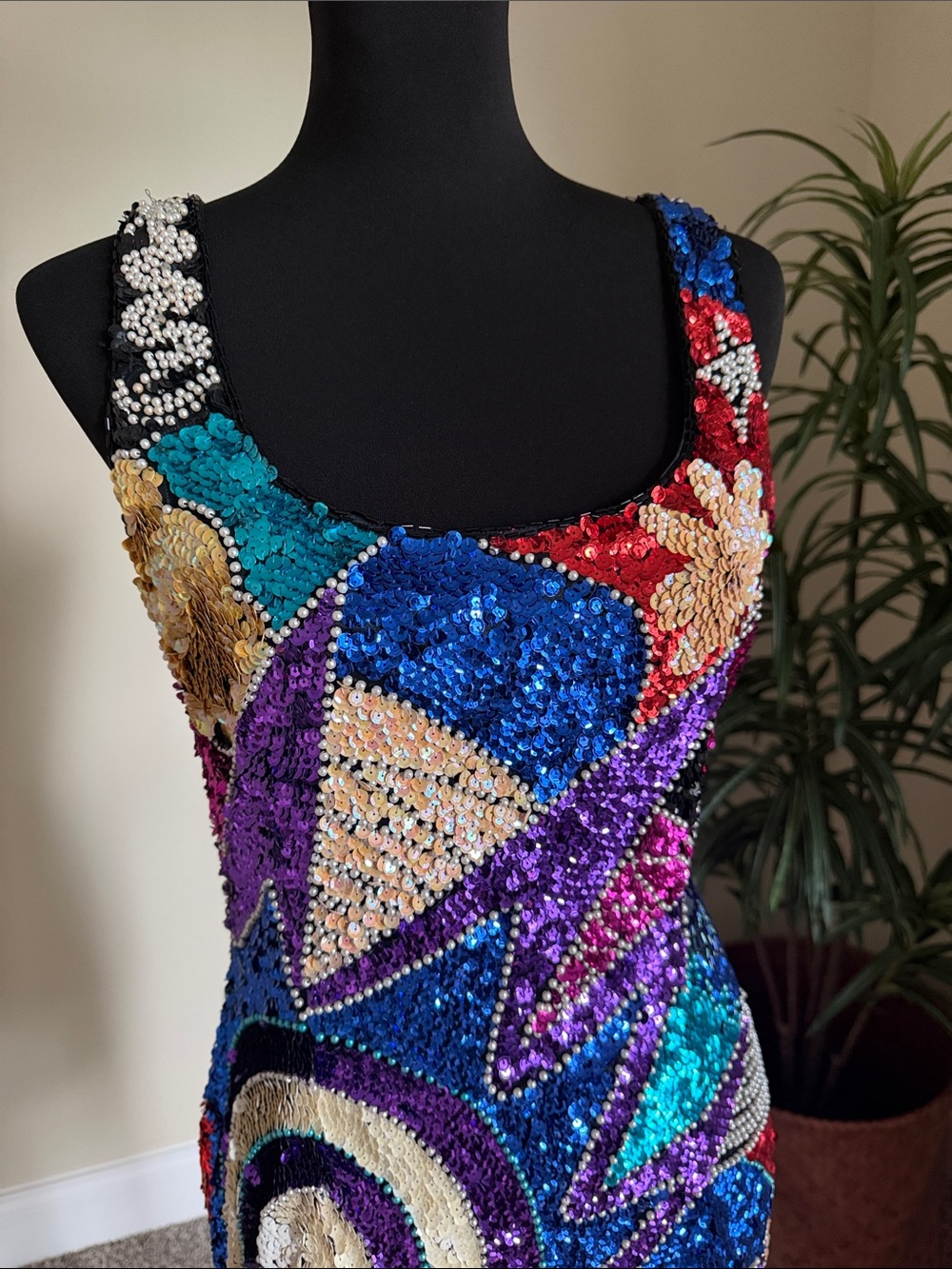Alyce Paris Multicolor Sequin Sleeveless Bodycon Dress - Picture 4 of 8
